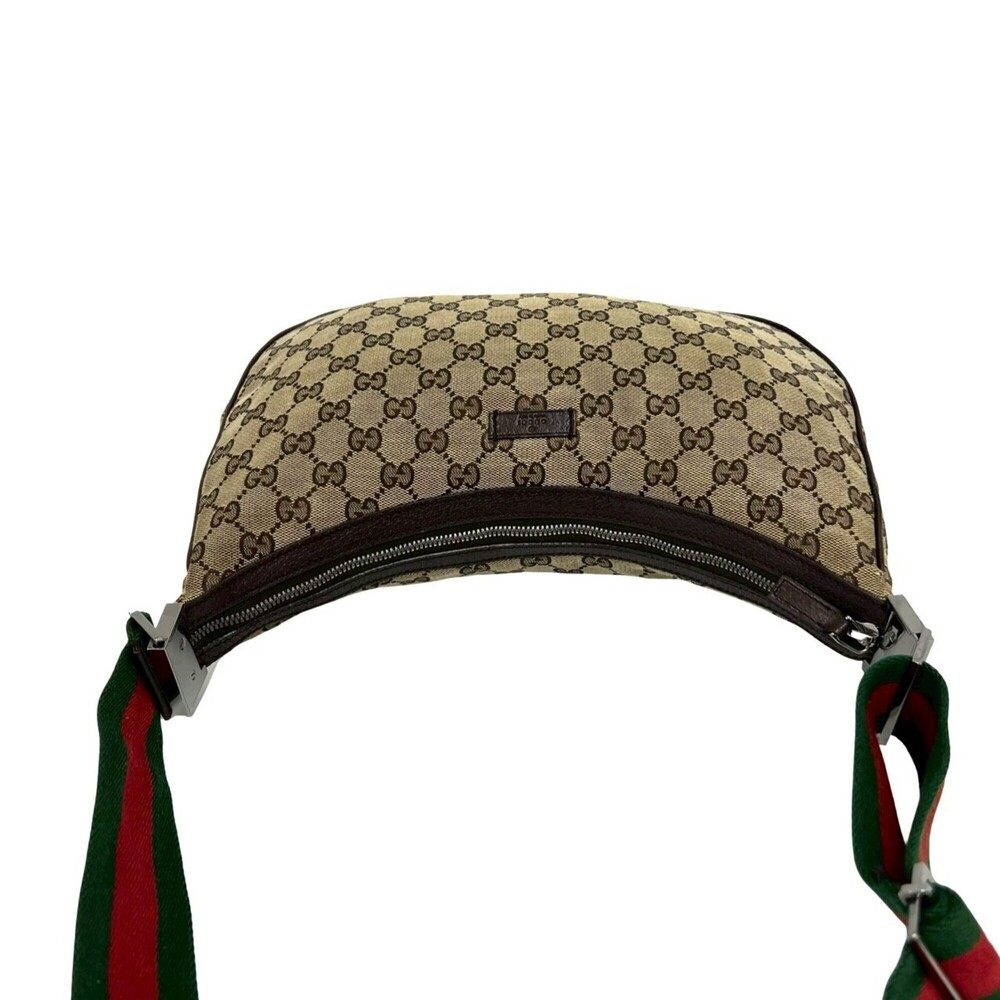GUCCI Authentic Brown Leather Shoulder Bag - Picture 4 of 10